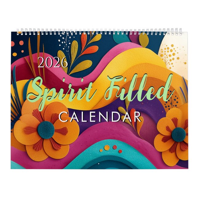 2026 Spirit Bibelvers Tro Väggkalender Kalender (Omslag)