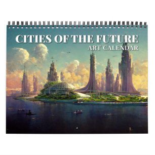 2026 städer i den kommande kalendern Science ficti Kalender
