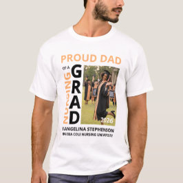 2026 Stolt Pappa till en Nursgraduand T Shirt