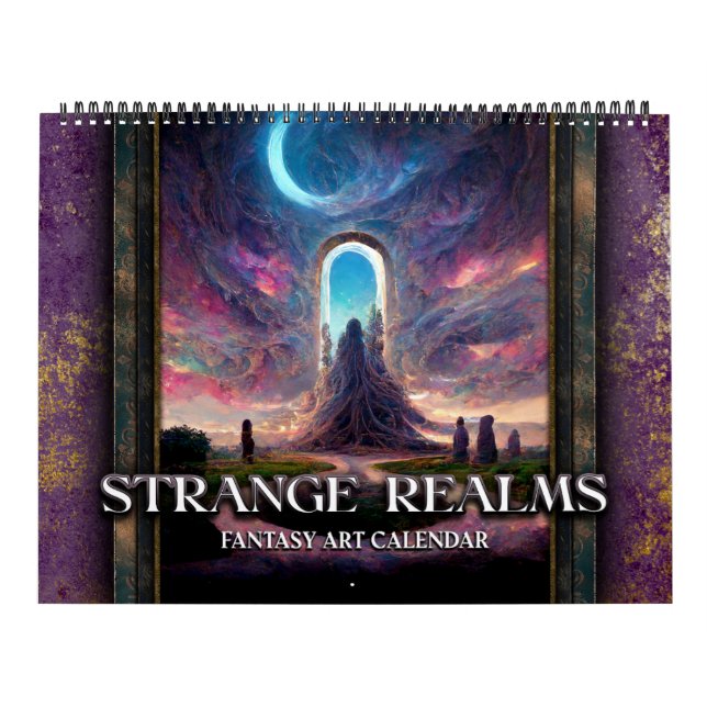 2026 Strange Realms 3 Fantasy Sci-Fi Calendar Kalender (Omslag)