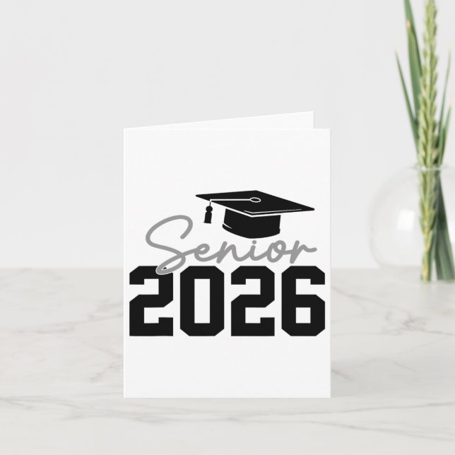 2026 Studenten 2026 Cl av 2026 För manar Wom Kort (Framsida)