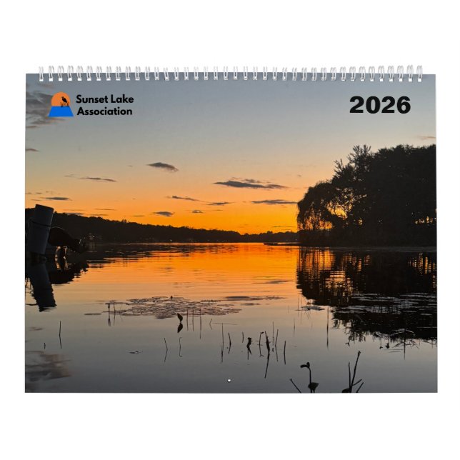 2026 Sunset Lake Calendar Kalender (Omslag)