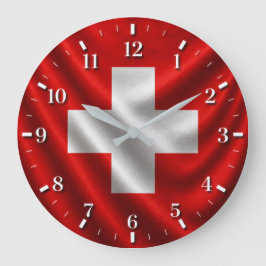 2026 Swiss flag watch Stor Klocka