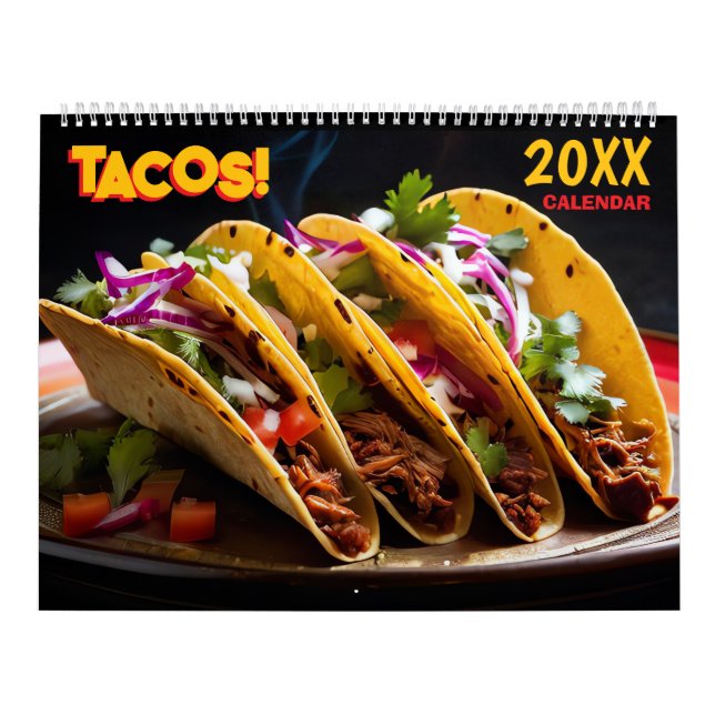 2026 Taco Wall Calendar Foodie Food Themed Kalender (Omslag)