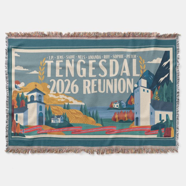 2026 Tengesdal Familjeåterträff Filt (Framsidan)