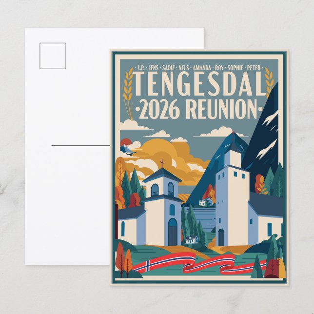 2026 Tengesdal Familjeåterträff Vykort (Fram/baksida)