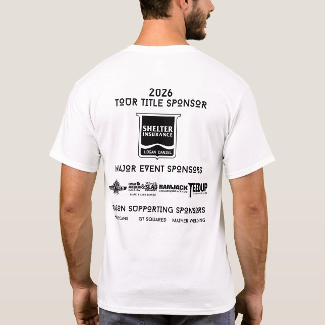 2026 Thunderbird Golf Sponsors T Shirt (Baksida)