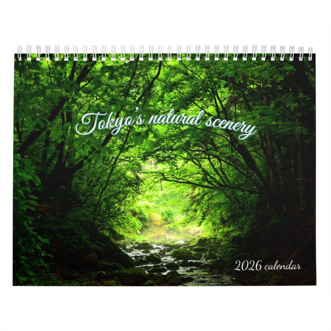 2026 Tokyo Natural Scenery Photo Calendar – Mounta Kalender (Omslag)