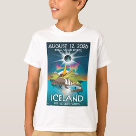 2026 total förmörkelse i Island - T-Shirt