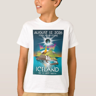 2026 total förmörkelse i Island - T-Shirt