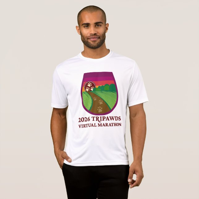 2026 Tripawds Marathon Performance  T Shirt (Hel framsida)