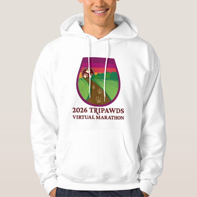 2026 Tripawds Maraton prestation  Hoodie (Framsida)