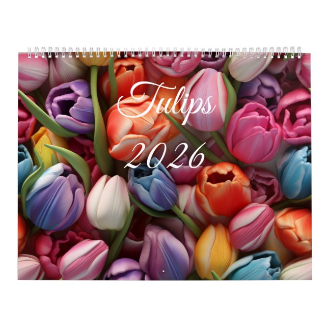 2026 Tulpaner Väggkalender Kalender (Omslag)