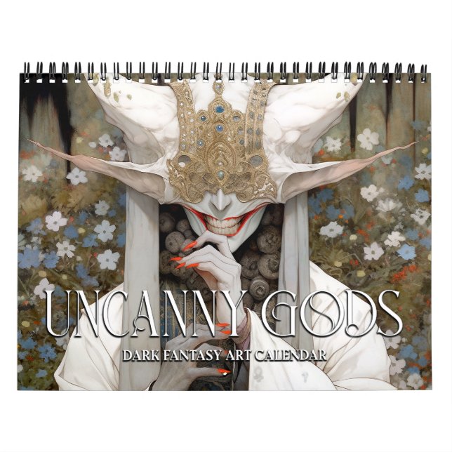 2026 Uncanny Gods Mörk Fantasy Horror Art Calendar Kalender (Omslag)