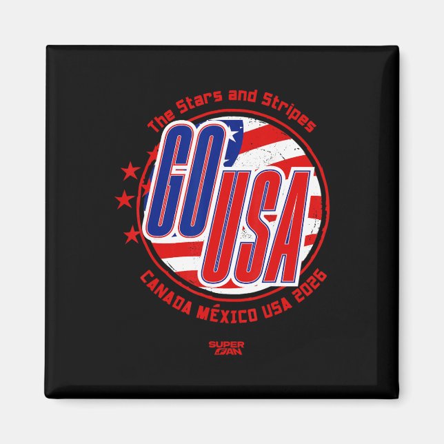 2026 USA Fotboll Fan Världscupen  Magnet (Framsidan)
