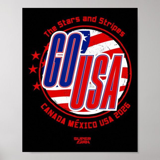 2026 USA Fotboll Fan Världscupen  Poster (Framsidan)