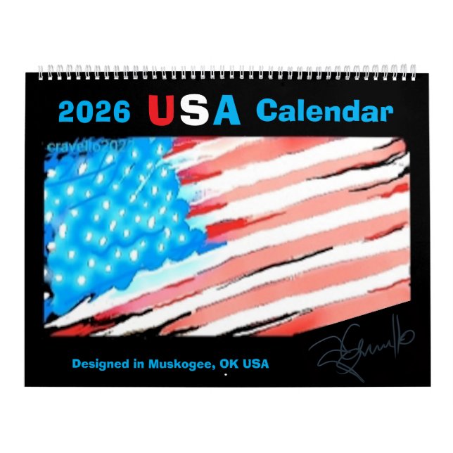 2026 USA KALENDER (Omslag)