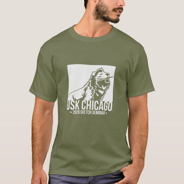 2026 USk Chicago Sketch Seminarium T Shirt (Framsida)