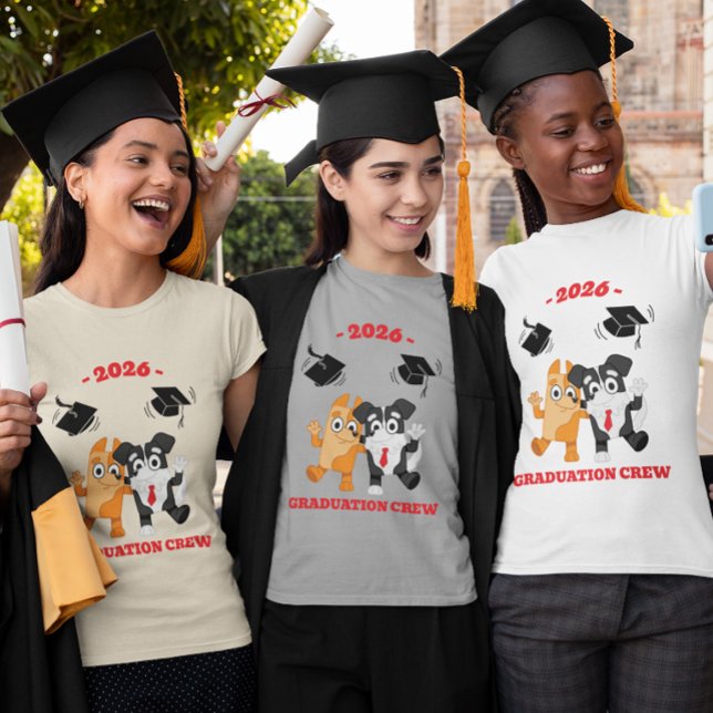 2026 Utexamineringsgrupp Söt Tecknad Hund T Shirt (Skapare uppladdad)