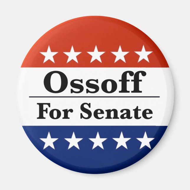 2026 valde du Georgiens senator Jon Ossoff igen Magnet (Framsidan)