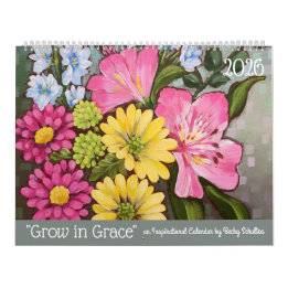 2026 Växa i nåd Inspirerande blomkalender Kalender