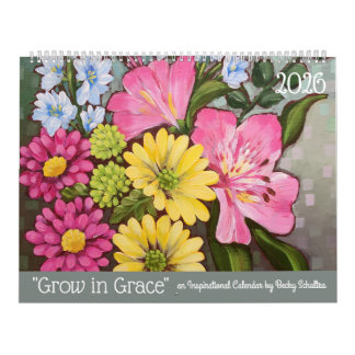2026 Växa i nåd Inspirerande blomkalender Kalender