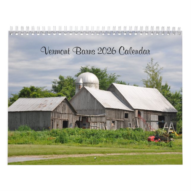 2026 Vermont Barns - Kalender (Omslag)