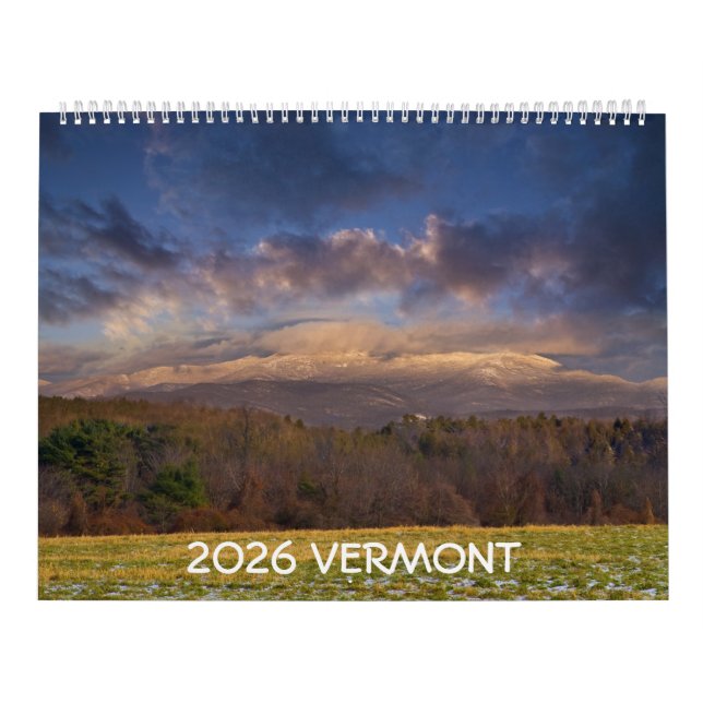 2026 Vermont Calendar Kalender (Omslag)
