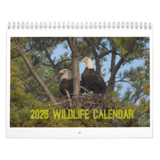 2026 Vilda djur-kalender av Kevin Harris Kalender