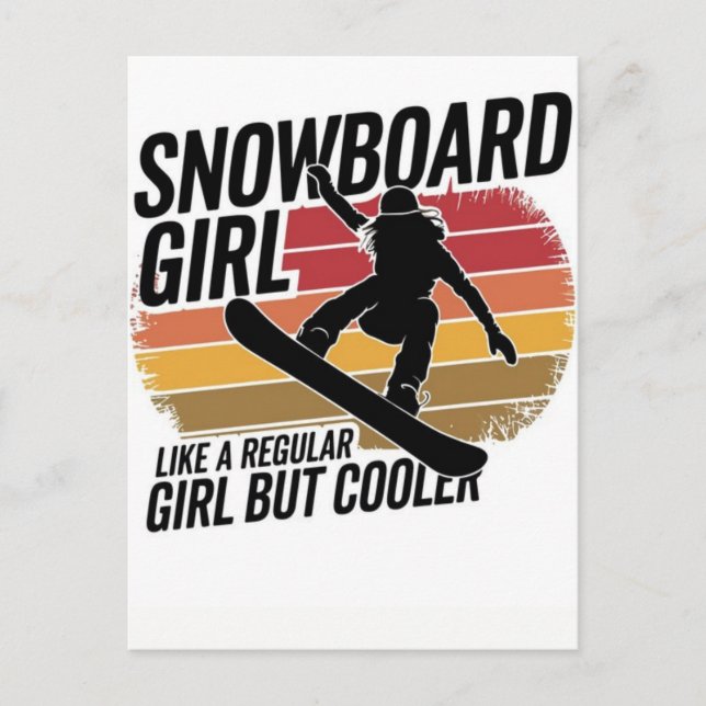 2026 Vinter-OS Damernas Snowboard Halvpipa Helg Vykort (Framsida)