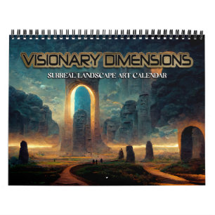 2026 Visionär dimension 3 Surreala landskap Kalender