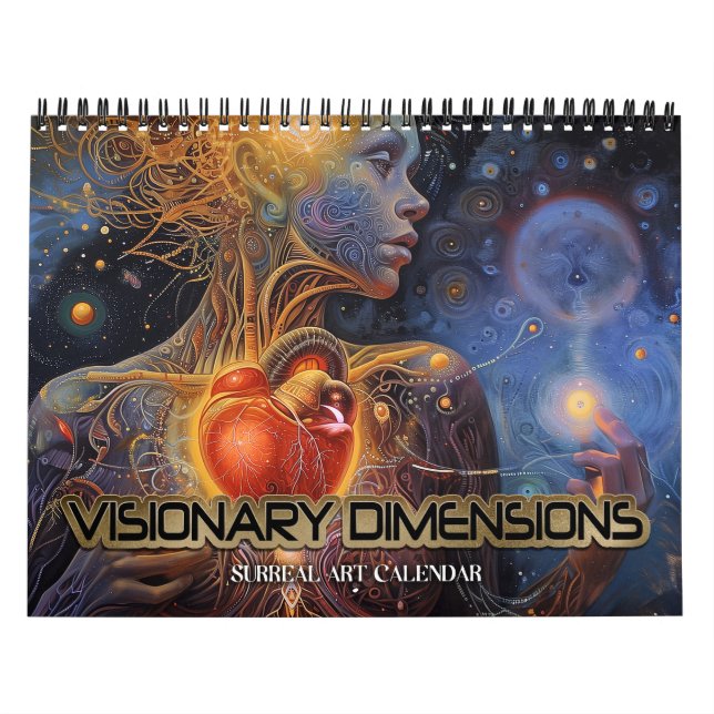 2026 Visionär dimension 9 Surreal Art Kalender (Omslag)