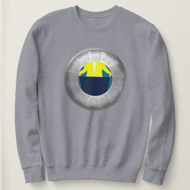 2026 Weight Loss Calendar Sweatshirt T Shirt (Design framsida)