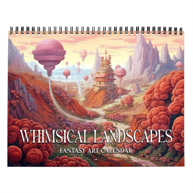 2026 Whimsical Landscapes 3-kalender Kalender (Omslag)