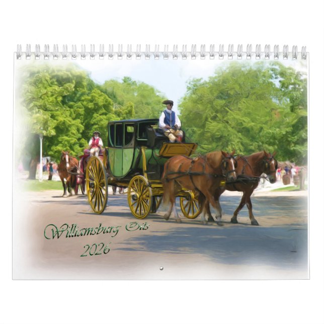 2026 Williamsburg Oils Calendar Kalender (Omslag)