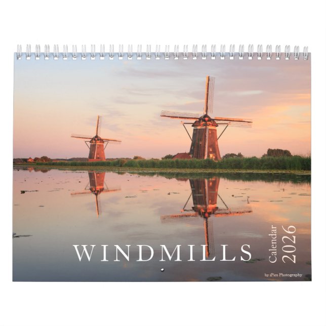 2026 windmills photography in the Netherlands  Kalender (Omslag)