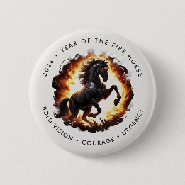 2026 Year of the Fire Horse Motivational Knapp