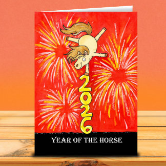 2026 Year of the Horse Greeting  Kort