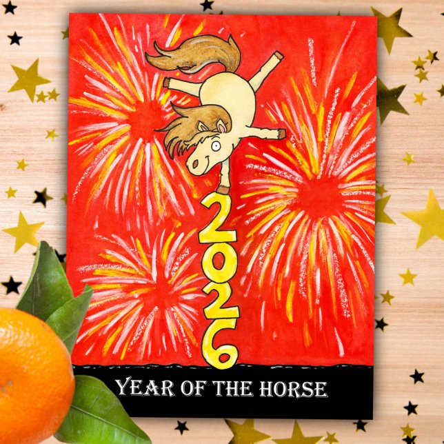 2026 Year of the Horse  Vykort (Skapare uppladdad)