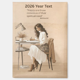 2026 Year Text Lettering Writing Magnet