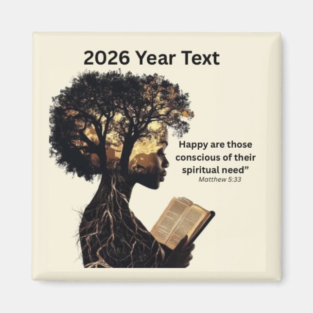 2026 Year Text Reading Magnet (Framsidan)