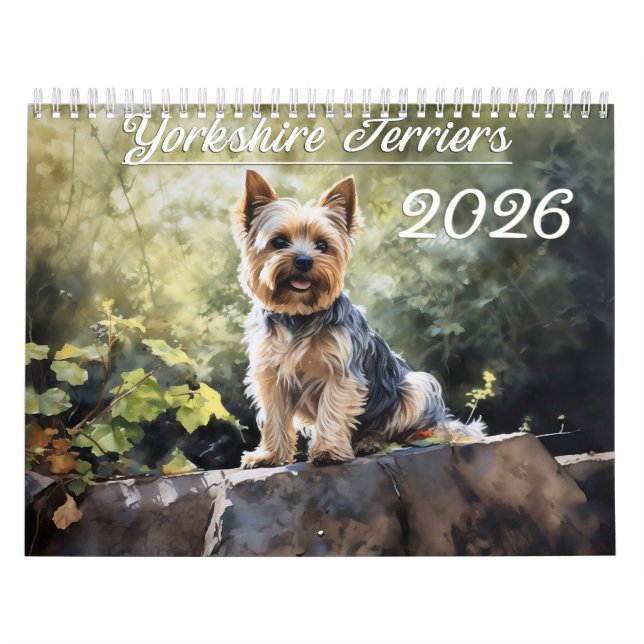 2026 Yorkshire Terriers Kalender (Omslag)