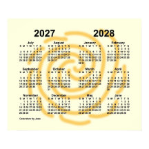 2027-2028 Soliga dagar Skolkalender av Janz