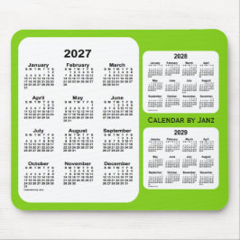 2027-2029 Gult Grönt 3-årskalender från Janz Musmatta