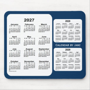 2027-2029 Polisbox Blue 3 Year Calendar by Janz Musmatta