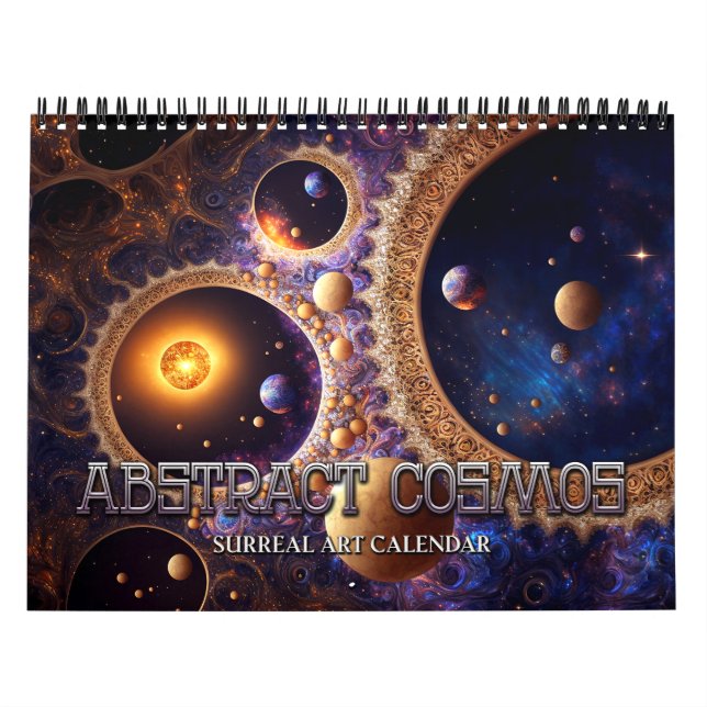 2027 Abstrakt Kosmos Surreal Rymdkonstkalender Kalender (Omslag)