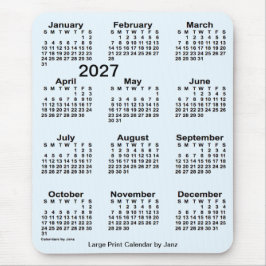 2027 Alice Blue Large Print Calendar från Janz Musmatta