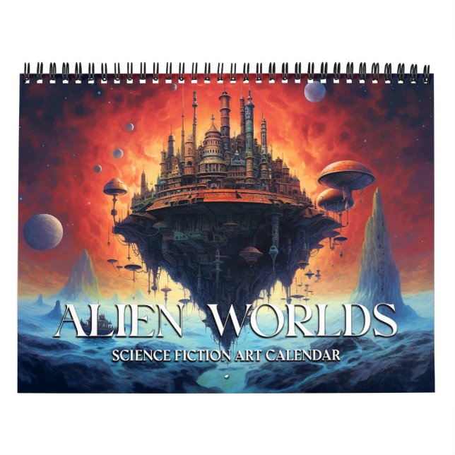 2027 Alien Landscapes Science Fiction-kalender Kalender (Omslag)