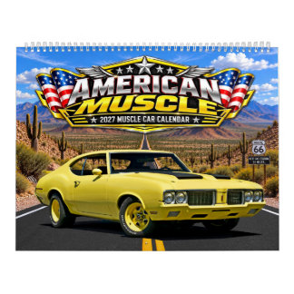 2027 Amerikansk Muscle Car Väggt Kalender – 1960s-