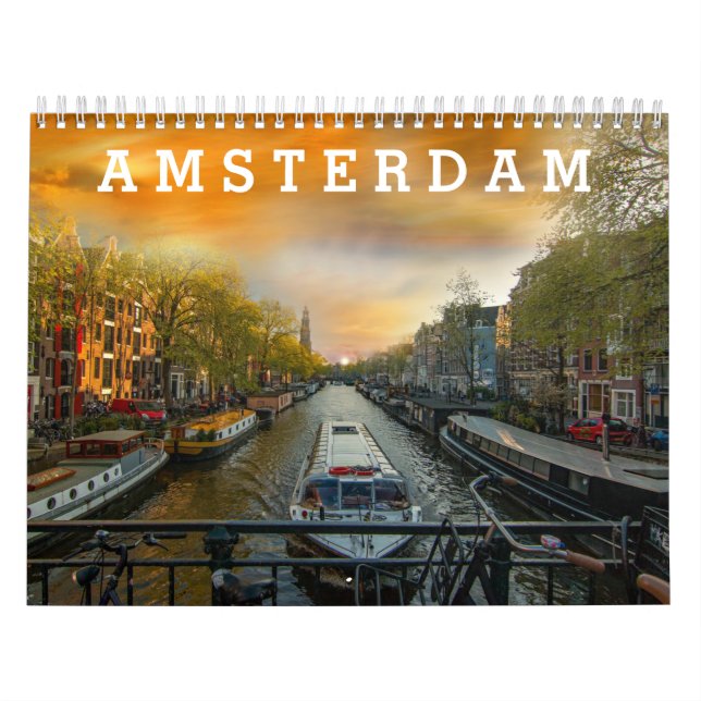 2027 Amsterdam-kalender Kalender (Omslag)